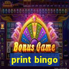 print bingo